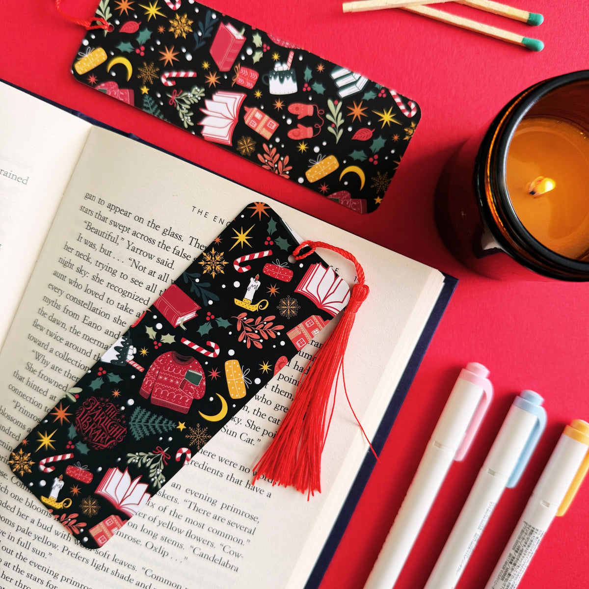 Bookish Christmas Bookmark