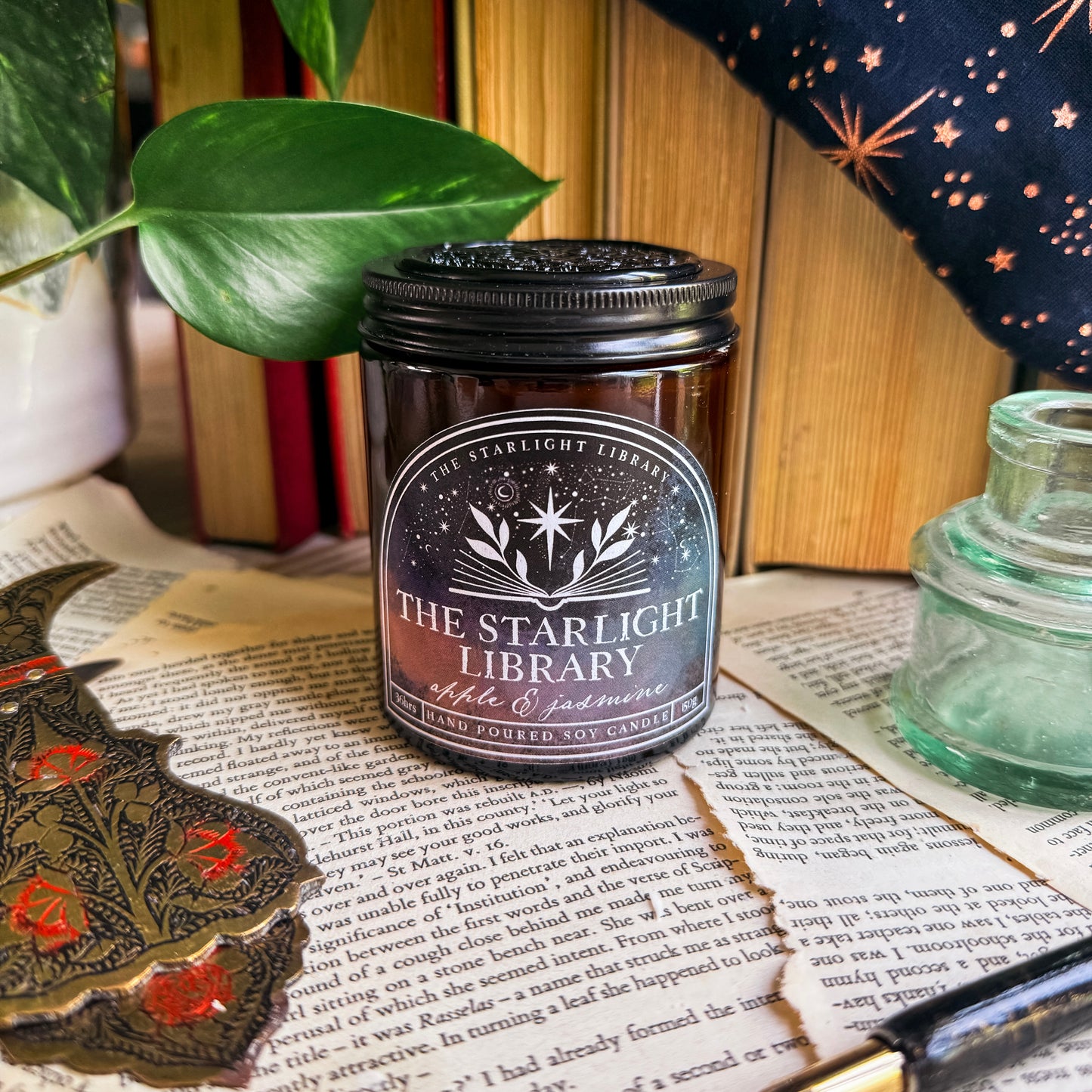 The Starlight Library Candle