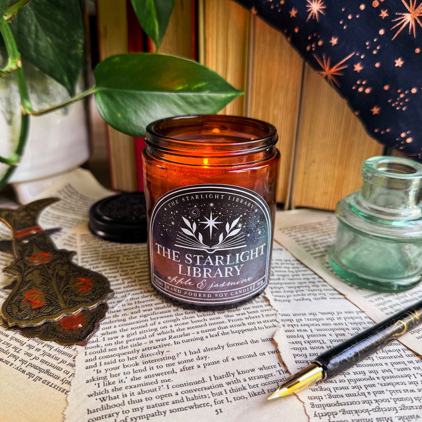 The Starlight Library Candle