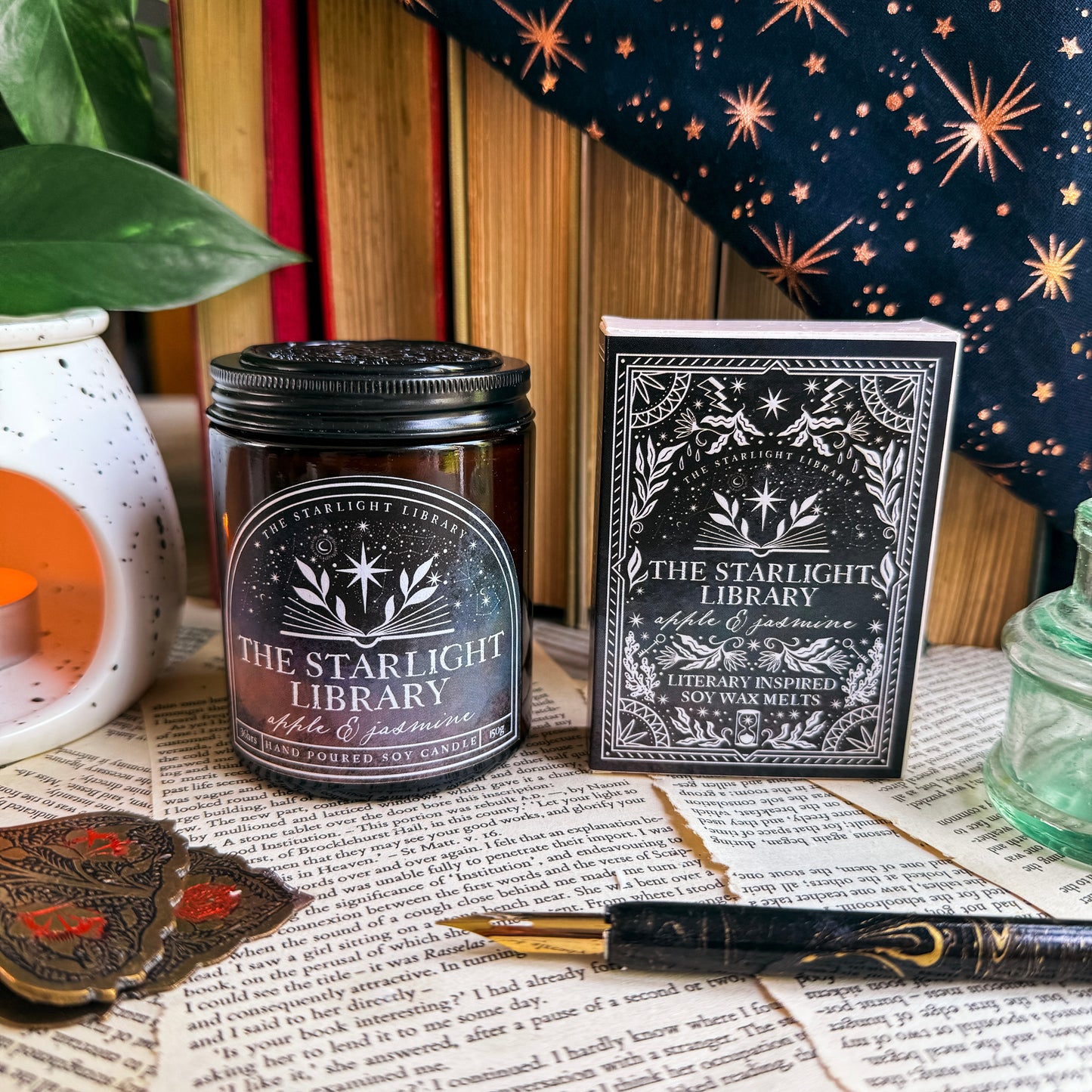 The Starlight Library Candle