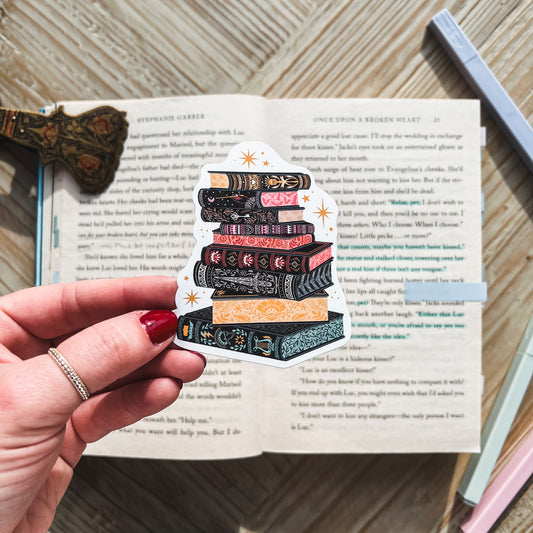 Book Stack Sticker