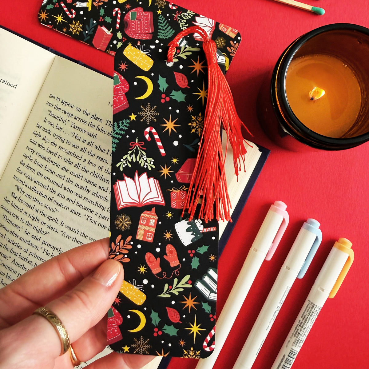 Bookish Christmas Bookmark