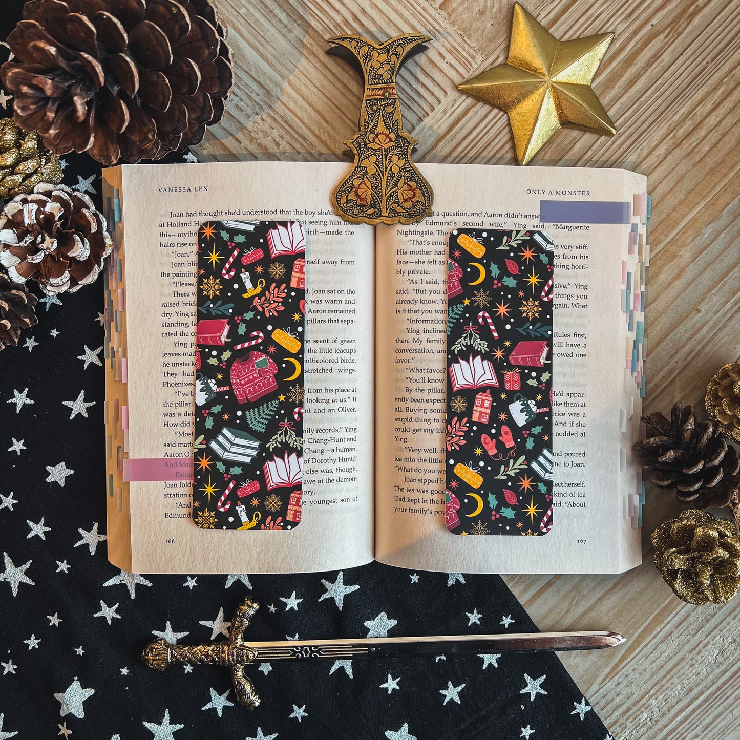 Bookish Christmas Bookmark