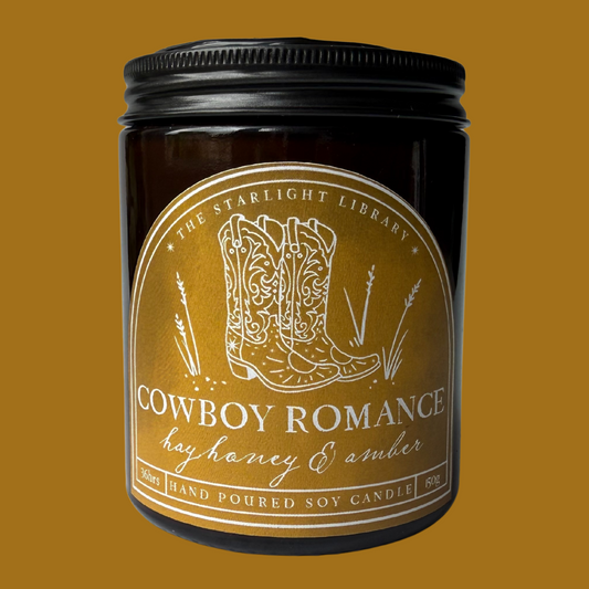 Cowboy Romance Candle