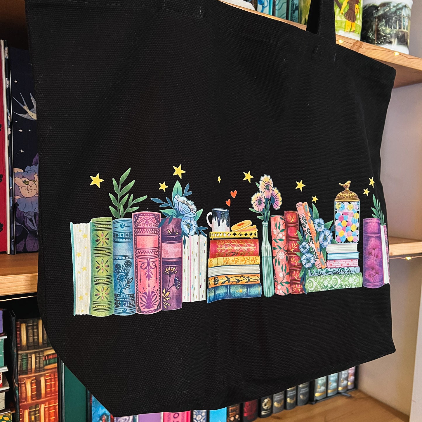 Bookshelf Shopper Bag