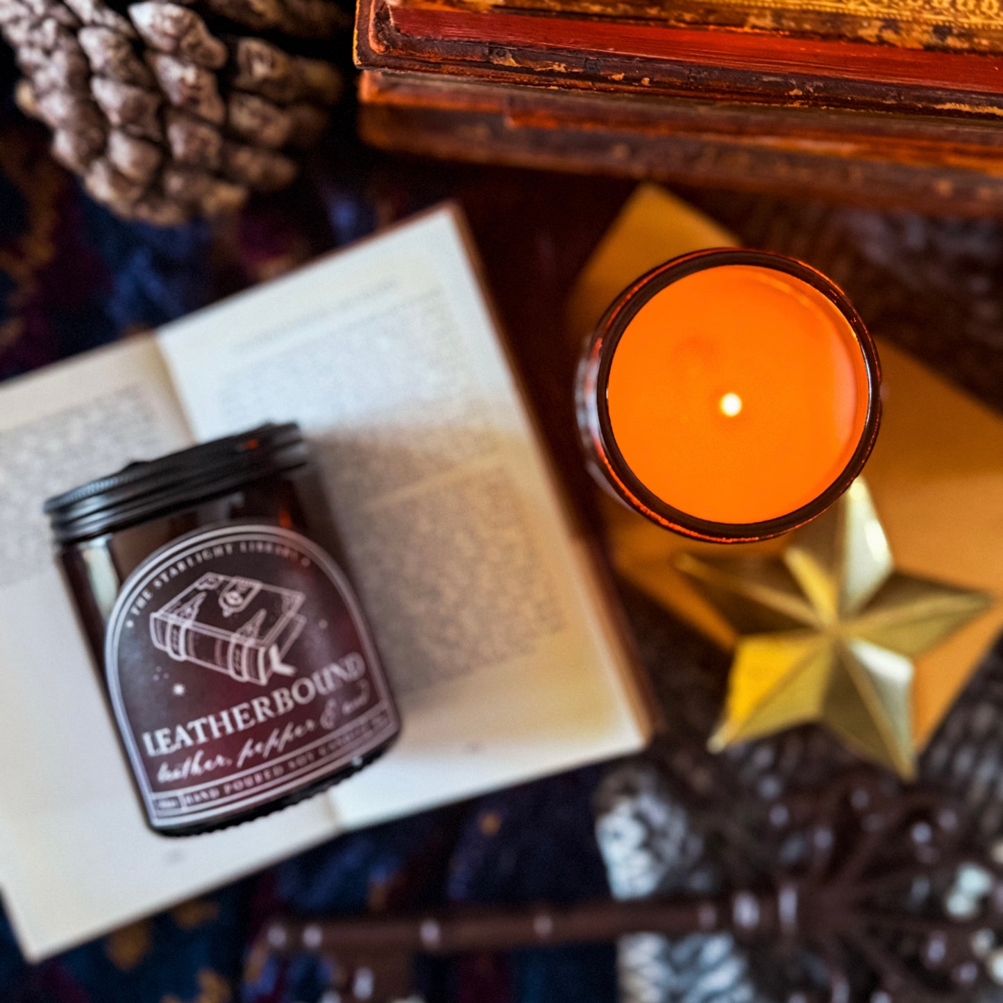 Leatherbound Candle