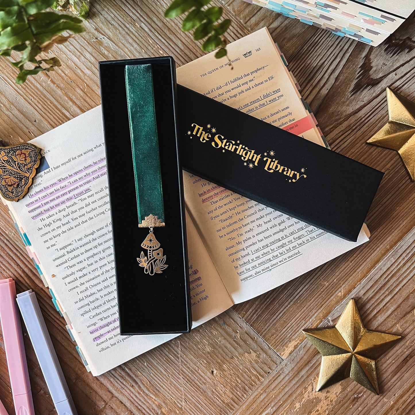 Mushroom Ribbon Bookmark