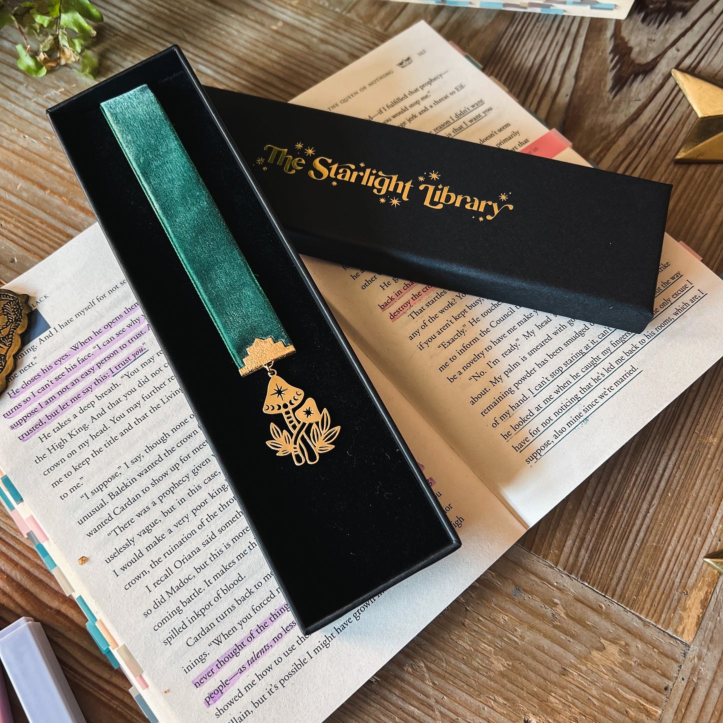 Mushroom Ribbon Bookmark