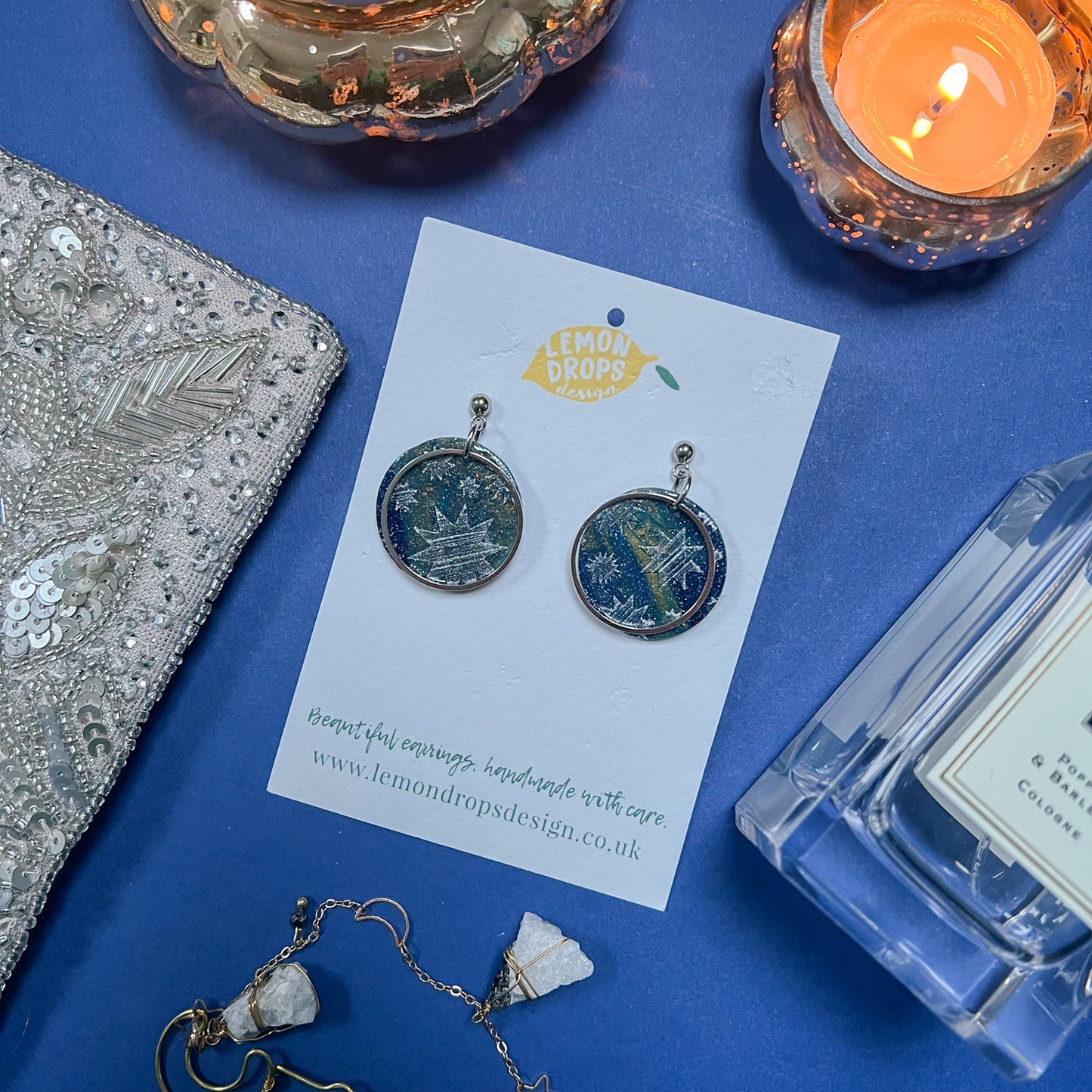 Starry Night Earrings - Discs