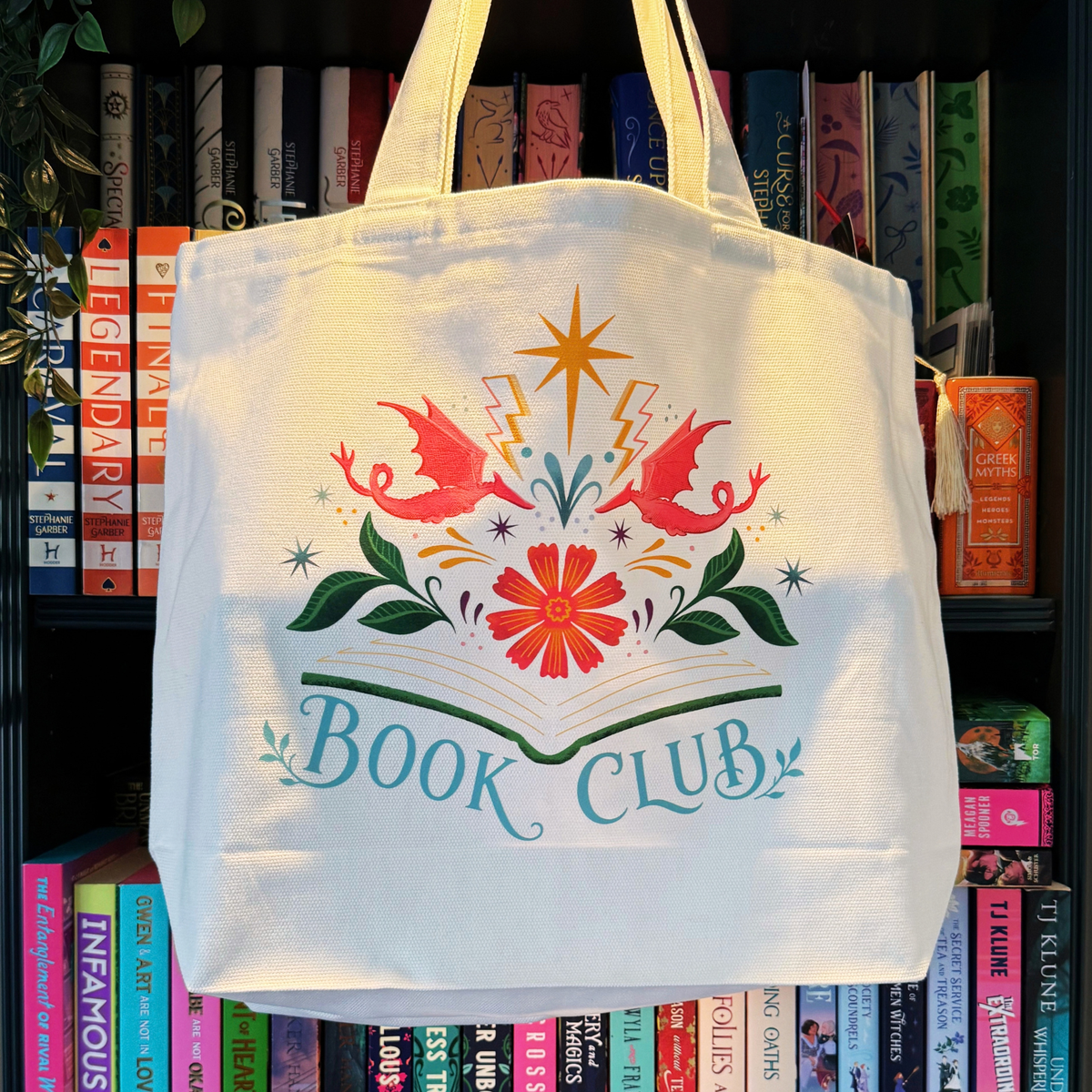 Book Club Shopper Bag - White