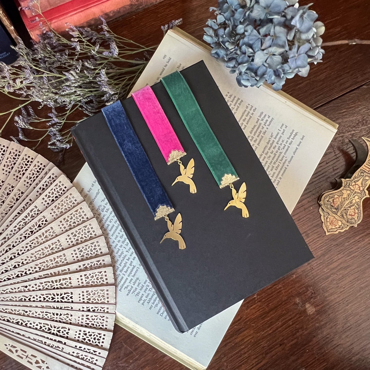 Hummingbird Ribbon Bookmark